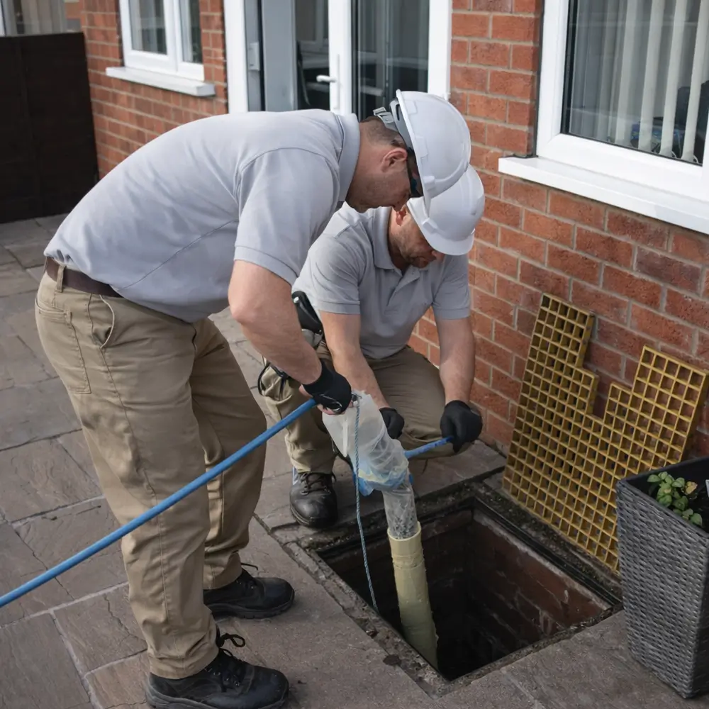 Blocked drain repair service in Feltham